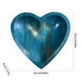 thumbnail image 3 of Ovzne Heart Shaped Pray Bowl with Pray Cards - Handcrafted Solid Wood Religious Gift, Decorative Spiritual Accessory, 3 of 6