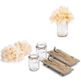 thumbnail image 7 of Mason Jar Lights with Flowers, Mason Jar Sconces for Wall Decor with 6-Hour Timer LED Fairy Light and Champagne Hydrangeas - for Farmhouse Kitchen Living Room Decor (Set of 2), 7 of 7