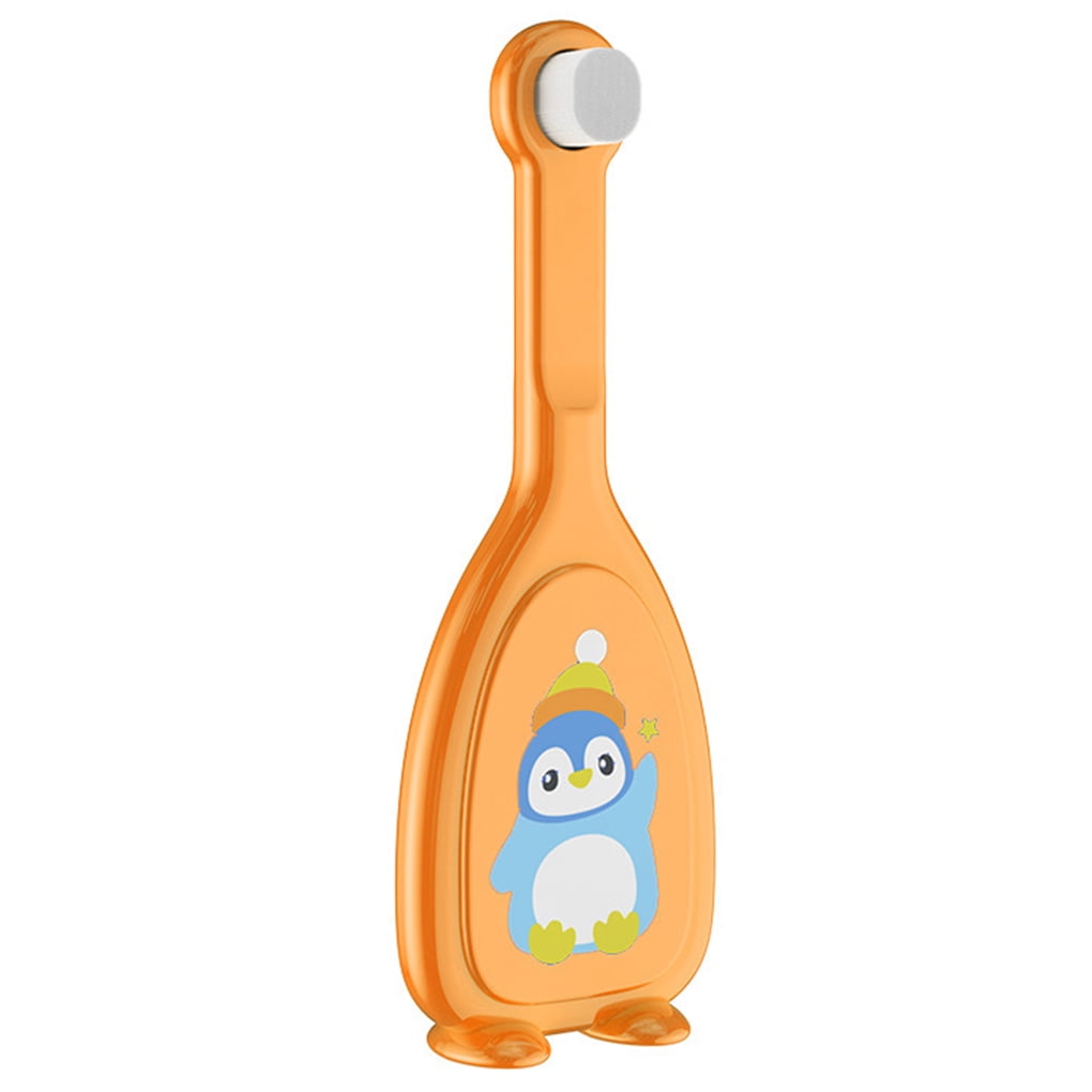 Baby Toothbrush Portable Teether 360 Degree U-shaped Silicone Toddler Tooth Brush with Handle Household Children Tools
