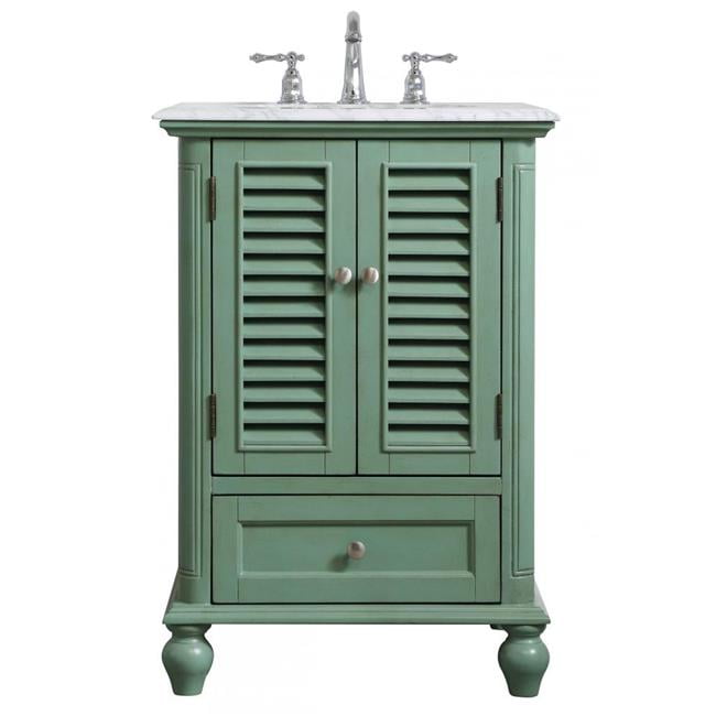 24 inch Single Bathroom Vanity in Vintage Mint