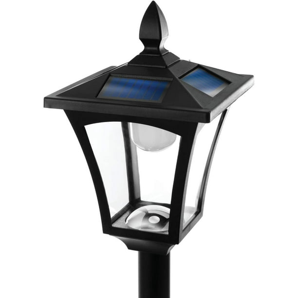 Home Zone Security Solar Lamp Post Light 65" Tall Decorative Outdoor