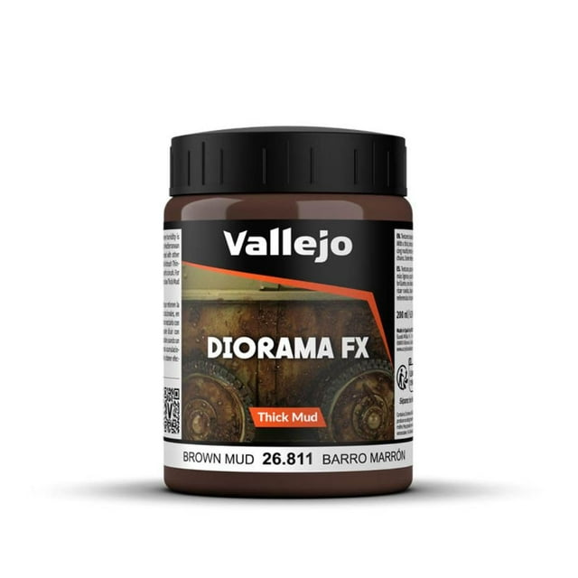 Pintura Vallejo Diorama FX Barro Grueso Marrón 200 ml
