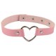 thumbnail image 1 of Joyería europea y americana Harajuku Punk Street Shooting PU cuero melocotón corazón amor collar cuello banda gargantilla collar cadena, 1 of 6