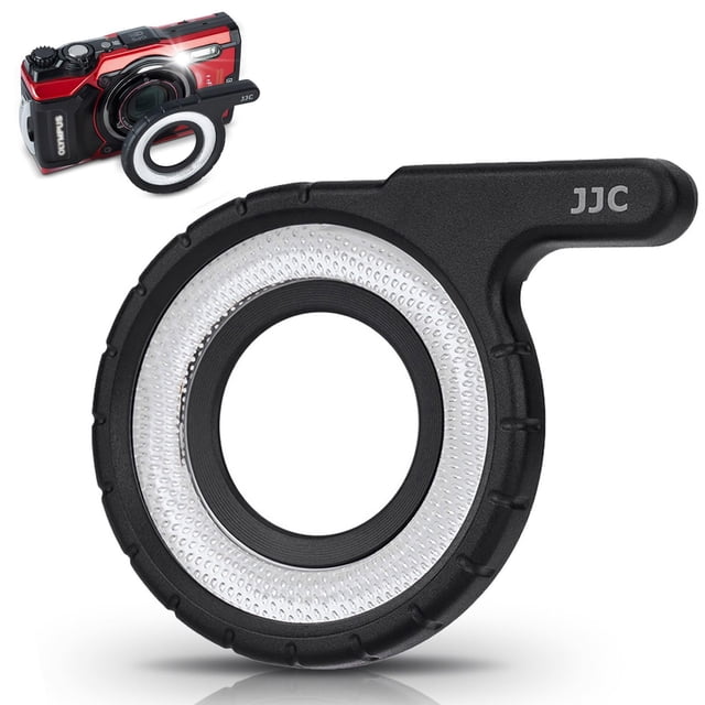 Anillo guía de luz LED JJC para Olympus TG-7 TG-6 TG-5 TG-4 TG-3 TG-2 TG-1