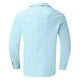 thumbnail image 3 of Camisas Hombre Manga Larga Camisa chablis casual de playa de verano de manga larga con botones para hombre (Blue, XXL), 3 of 5