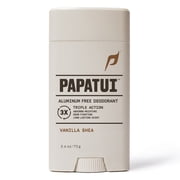 Papatui Triple Action Complex Mens Aluminum Free Deodorant, Vanilla Shea, 2.6 oz