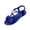 Blue, variant on UDAUDU Women's Bow Flat Sandals Comfortable 2026 Summer Beach Vacation Open Toe Ankle Strap Slip On Trendy Slides Shoes Red Size 8.5