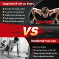 thumbnail image 2 of Costway Push up Board Set Folding Push up Stand with Elastic String Pilate Bar Bag Home Gym, 2 of 10