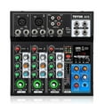 thumbnail image 4 of AF4 Mixing Console Analog Consoles Combined with Digital Sound Cards Bluetooth Usb Playback 4 Channel Audio Input US Plug, 4 of 5