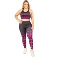 thumbnail image 4 of Women's Printed Activewear Sports Bra - Playing for Diamonds, XL, 4 of 5