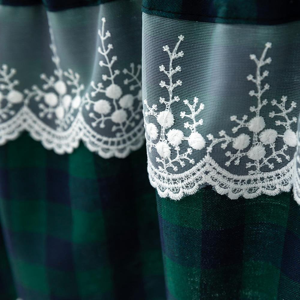 HLONK Buffalo Check Plaid Window Valances White and Black Farmhouse Design Window Treatment Decor Curtains Rod Pocket Valances
