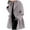 Grey, variant on UJNDER Women's Winter Wool Coat Trench Jacket Warm Slim Long Overcoat Outwear Round Neck Loose Hooded Trench Coat Women Black XXXL