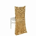 thumbnail image 2 of Balsa Circle Gold Big Payette Sequin Chiavari Dining Chair Back Slipcover Party Events Home Decorations Supplies, 2 of 8