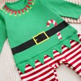 thumbnail image 7 of OJSFQUFP Infant Baby Cotton Jumpsuit Baby Long Sleeve Christmas Red Jumpsuit + Hat 2Pcs Set, 7 of 7