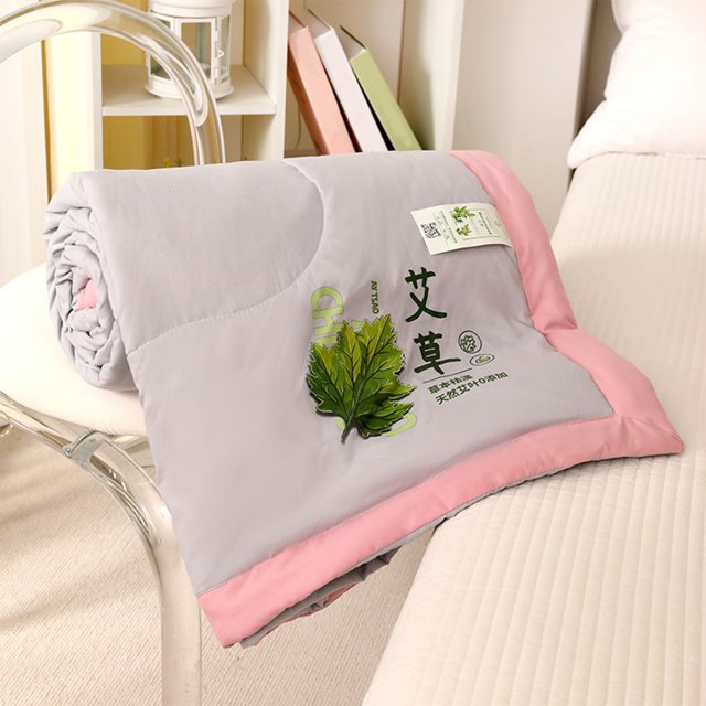 Xihbxyly Ofertas de Vacaciones Edredón de Verano con Fibra de Artemisa Edredón Fresco de Verano Edredón Fino de Verano Edredón Lavable con Agua y Acondicionador Del Viento Regalo Vendible Edredón de