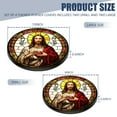 thumbnail image 2 of Electric Stove Burner Covers,4 Pcs Round Gas Burner Cover,8 and 10 Inch,Jesus Christ with sacred heart in hands, 2 of 7