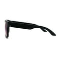 thumbnail image 3 of Kush Mirrored Brushed Plastic Wood Grain Iconic Horn Rim Sunglasses Black Wood - Teal Mirror, 3 of 4