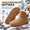 thumbnail image 3 of OYPGUE Women's Barefoot Snow Boots Wide Toe Water-Resistant Non-Slip Boots, 3 of 7