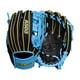 thumbnail image 1 of Guante de béisbol juvenil Wilson A500 de 10.5"" Infield - Tiro a la derecha, negro/azul frío/amarillo, 1 of 1