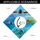 thumbnail image 3 of Equipo de snorkel Entrenamiento de natación Snorkel para adultos nadadores, 3 of 7