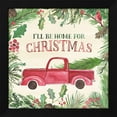 thumbnail image 2 of Noonday Design 15x15 Black Modern Wood Framed Wall Art Titled - New England Christmas II, 2 of 6
