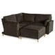 thumbnail image 5 of Sala Modular Makora Morelli Memory Foam Chocolate Chenille De 4 módulos, 5 of 9