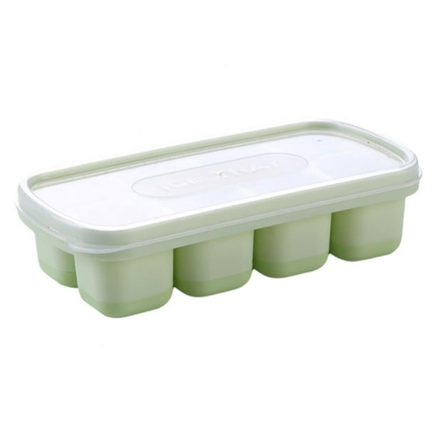 Ice Cube Tray With Lids Flexible 8 Cavity Ice Maker for Whiskey
