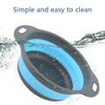 thumbnail image 4 of Silicone Colander Collapsible Strainers Set for Kitchen- 3 Pack (3Qt, 4Qt, 5Qt) -Over Home Draining Basket, Food Vegetables & Fruits-Dishwasher Safe, Space Saving Design, 4 of 9