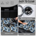 thumbnail image 5 of COEQINE Universal Car Trunk Mat All Weather Cargo Liner Floor Mat with Non-Slip Backing Scratch-proof Pet Cargo Mat Suitable for Most Car Models, Blue Hibiscus Monstera Leaf, 5 of 7