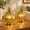 Starlight Lantern, variant on Sunburst Lantern Set of 2 Metal Decorative Candle Holders for Indoor Outdoor Eid and Ramadan Decor