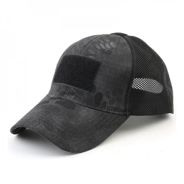 Chapeau de Baseball Randonnée Camping Réglable Casquette à Pointe en Maille Coton Chapeau de Baseball
