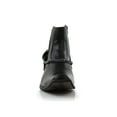thumbnail image 3 of Ferro Aldo Reyes MFA606332 Mens Memory Foam Casual High Western Buckle Strap Ankle Dress Boots, in Black, Men's Size 9, 3 of 8