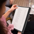 thumbnail image 2 of Miangastore Clear Pvc Menu Book 10 Pages 20 Sides Menu Holder Menu Binder Replacement Menu Protector For Restaurants Cafes And Bars, 2 of 9