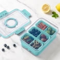 thumbnail image 5 of Cook with Color 3-Compartment Snack Box with Ice pack, Locking Lid and Handle, Dishwasher Safe, Green, 5 of 5