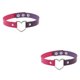 thumbnail image 1 of Guardurnaity Collar colorido Regalo dulce Collares punk Gargantillas de cuero de clavícula Diseño simple Gargantilla de corazón Púrpura + rojo Púrpura + rojo púrpura 2Conjunto, 1 of 6