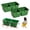 Green, variant on Bird Seed Food Feeding Cups Plastic Hanging Bowl for Poultry Parrot Pigeon Parakeet Budgie Cage (3.9inch-2 in 1)