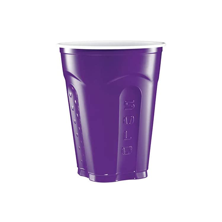 SOLO Squared Cups, 18 Oz, Purple, 60 Count