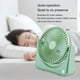 thumbnail image 5 of Moyic Ventilador de escritorio Suministros de verano Enfriador de aire Mini ventiladores Mano de obra fina Giratorio Ajustable 3 engranajes Electrodomésticos Blanco, 5 of 6