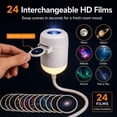 thumbnail image 5 of 2027 New Hd Smart Dynamic 5d Holographic Night Light Projector, Plug and Play Hd Star Projector, 360° Adjustable Hd Galaxy and Ocean Projector for Bedroom Ceiling&nbsp;(3 Projection Films), 5 of 9
