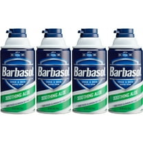 4 Pack - Barbasol - Thick and Rich Shaving Cream With Soothing Aloe 10oz Each
