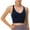 Dark Blue, variant on Spring Savings Clearance Items Home Deals! Zeceouar Sports Bras For Women Women Yoga Solid Sleeveless Cold Shoulder Casual Tanks Blouse Tops Intimates