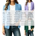 thumbnail image 2 of Guluxicc Open Front Blazers for Women Long Sleeve Dressy Jackets with Pockets Business Casual Jackets for Office Everyday Fall Winter, 2 of 5