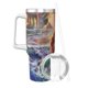thumbnail image 2 of Taza de hielo Ariel de 40 oz con asa, taza aislada duradera que mantiene las bebidas calientes o frías, para deportes al aire libre, fitness, gran capacidad, talla única., 2 of 8