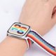 thumbnail image 3 of 2 piezas compatibles con Apple Watch Iwatch Bands 38 mm 40 mm 41 mm Mujeres Hombres, Pulsera deportiva elástica trenzada ajustable Solo Loop para Iwatch, 3 of 5