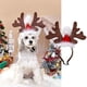 thumbnail image 4 of Correa para la cabeza con cuernos de reno para perro, gorro de Papá Noel, disfraz navideño para mascota, accesorios para tocado de perro y gato, 4 of 7