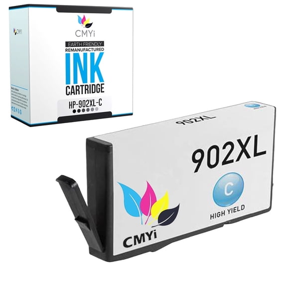 CMYi 902XL Cyan 1-Pack Ink Cartridge compatible for 902XL - OfficeJet 6950, 6951, 6954, 6958, 6962, 6975, Pro 6958, Pro 6960, Pro 6961, Pro 6974, Pro 6975, Pro 6976, Pro 6978, Pro 6979 (1 Cyan)