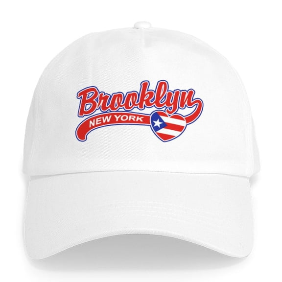CafePress - Brooklyn Puerto Rican Cap - Adjustable 100% Brushed Unisex Casual Cotton Baseball Cap, Beige, 1