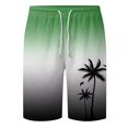 thumbnail image 4 of BOOMNY Mens Shorts Casual Hawaiian Coconut Tree Printed Elastic Waist Drawstring Beach Shorts For Man Soft Loose Fit Summer Workout Shorts Leisure Mens Dailywear, 4 of 5
