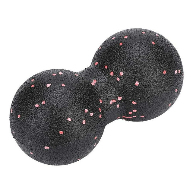Pelota Masaje Miofascial Doble EPP Negra Terapia Muscular Pilates Yoga 16x8cm