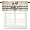 thumbnail image 3 of Farm Animal Chicken Family Retro Curtain Home Decoration Living Room Short Curtains Window Treatments For Kitchen Bedroom, 3 of 6